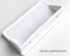 Ручка Г-образная торцевая москитная под саморез к системе 10*20, цвет в ассортименте